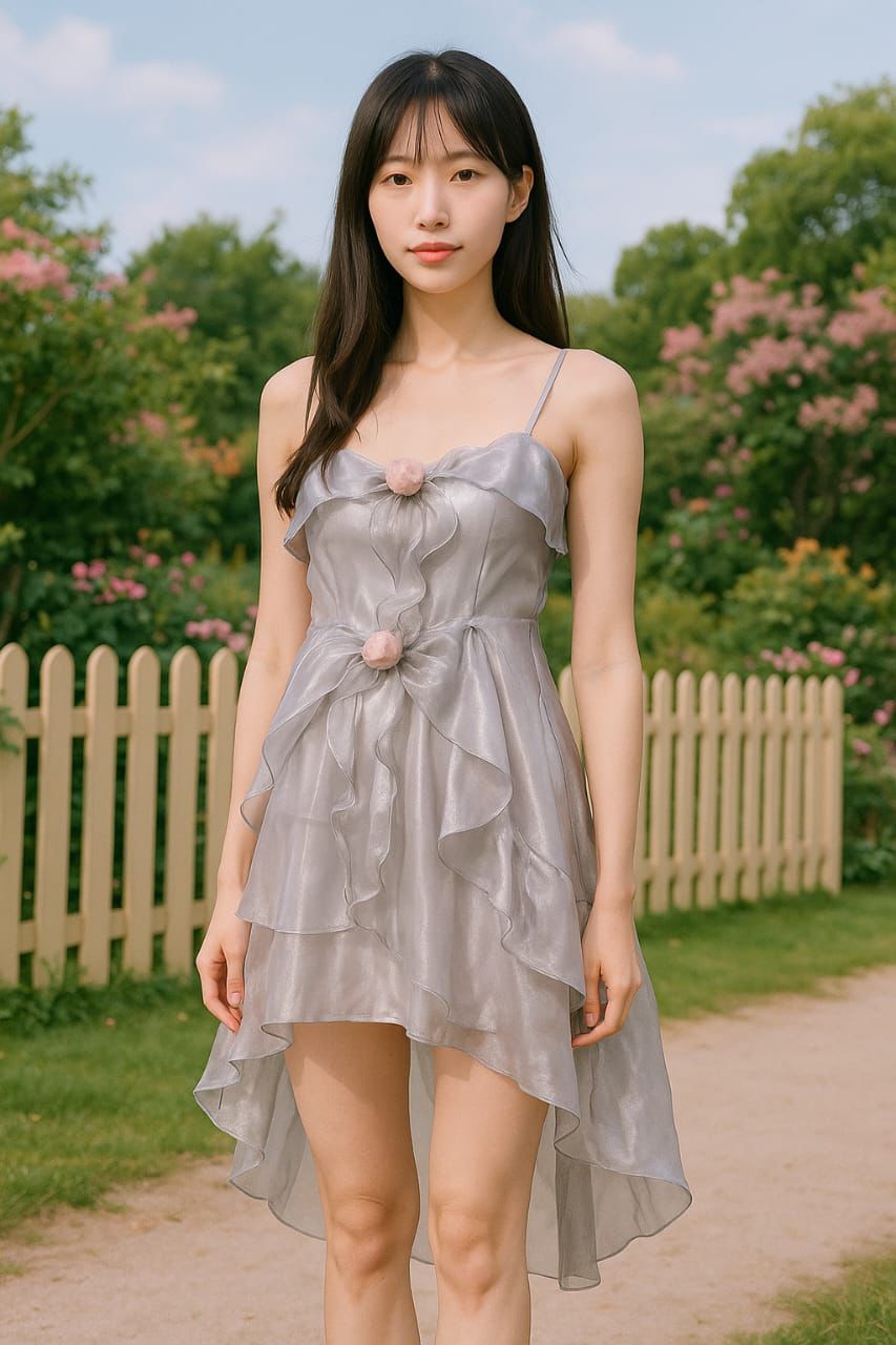 Ruffled Corset Mini Dress – Soft Girl Aesthetic in Blush Pink & Baby Blue