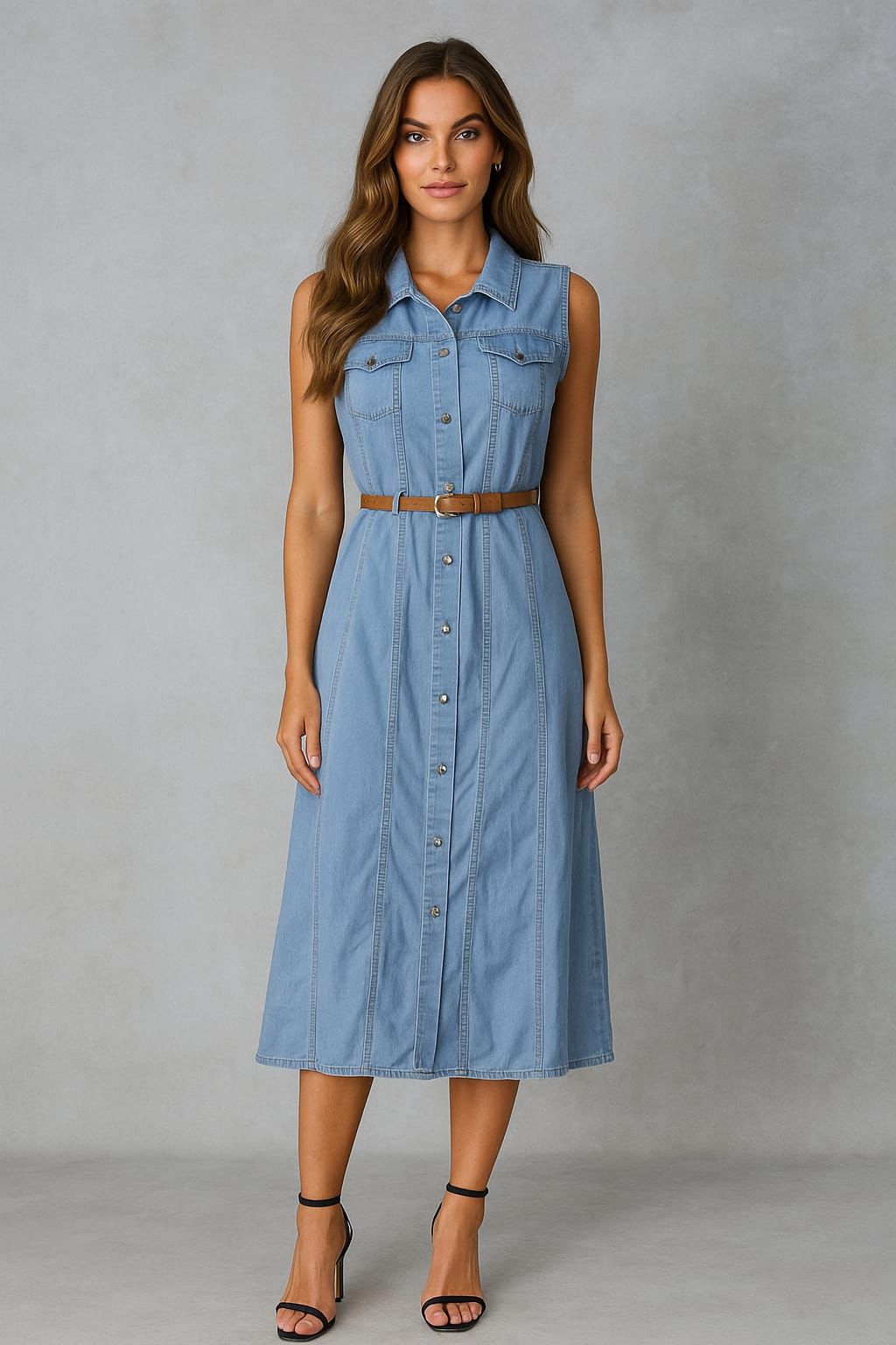 Chic Denim Midi Dresses – Everyday Cool Meets Classic Charm