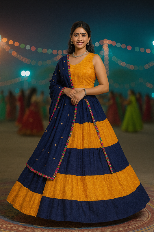 Festive Lehenga with Dupatta – Elegant, Vibrant & Navratri-Ready