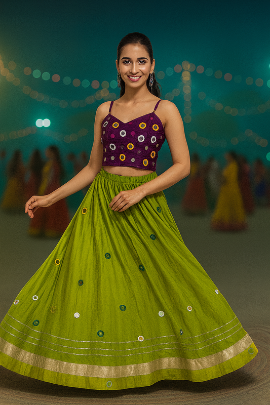 Festive Lehenga Set – Vibrant, Playful & Perfect for Celebrations