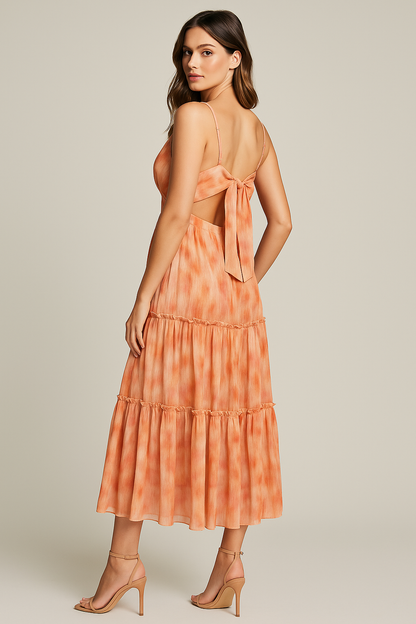 Tiered Back-Tie Maxi Dress – Effortless Summer Chic