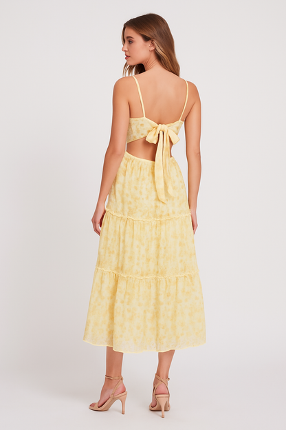 Tiered Back-Tie Maxi Dress – Effortless Summer Chic