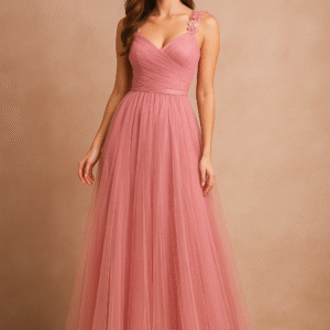 Blush Petal Tulle Gown