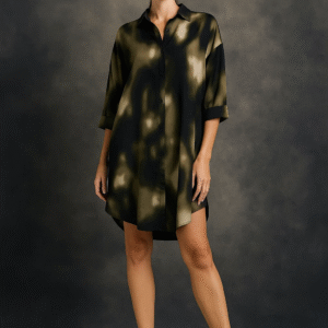 Urban Camo Print Shirt Dress