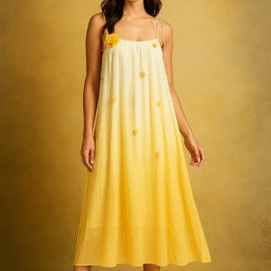 Sunny Ombré Pom-Pom Dress