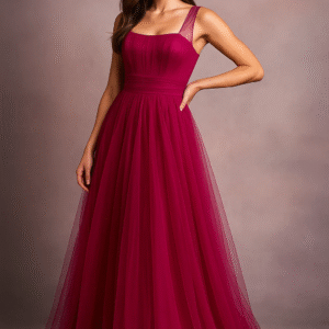 Raspberry Rhapsody Tulle Gown