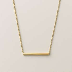The Golden Horizon Bar Necklace
