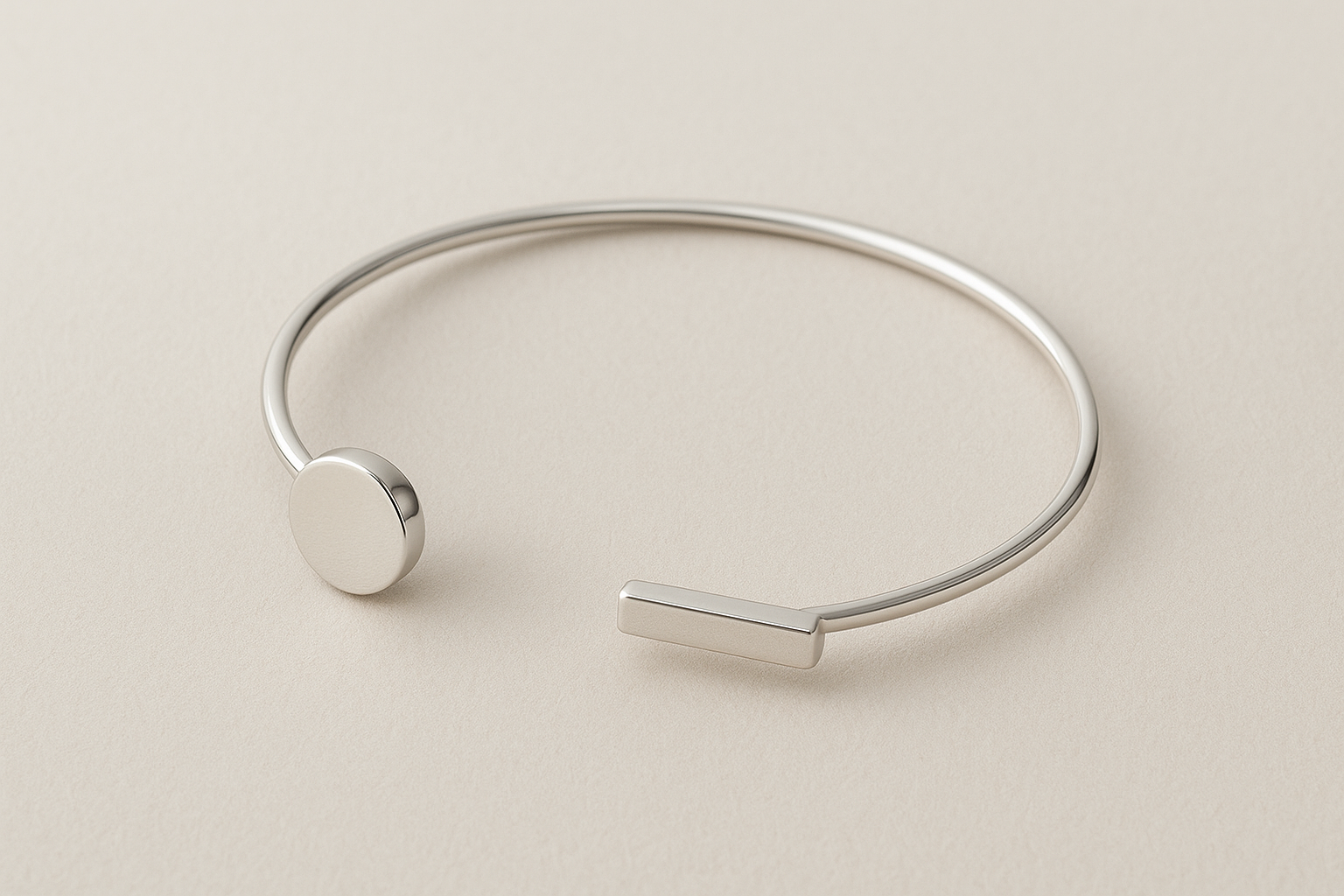 Geometric Open Bar Cuff