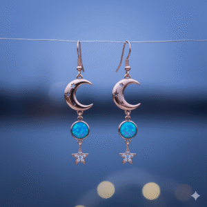 Celestial Opal Dangle Earrings