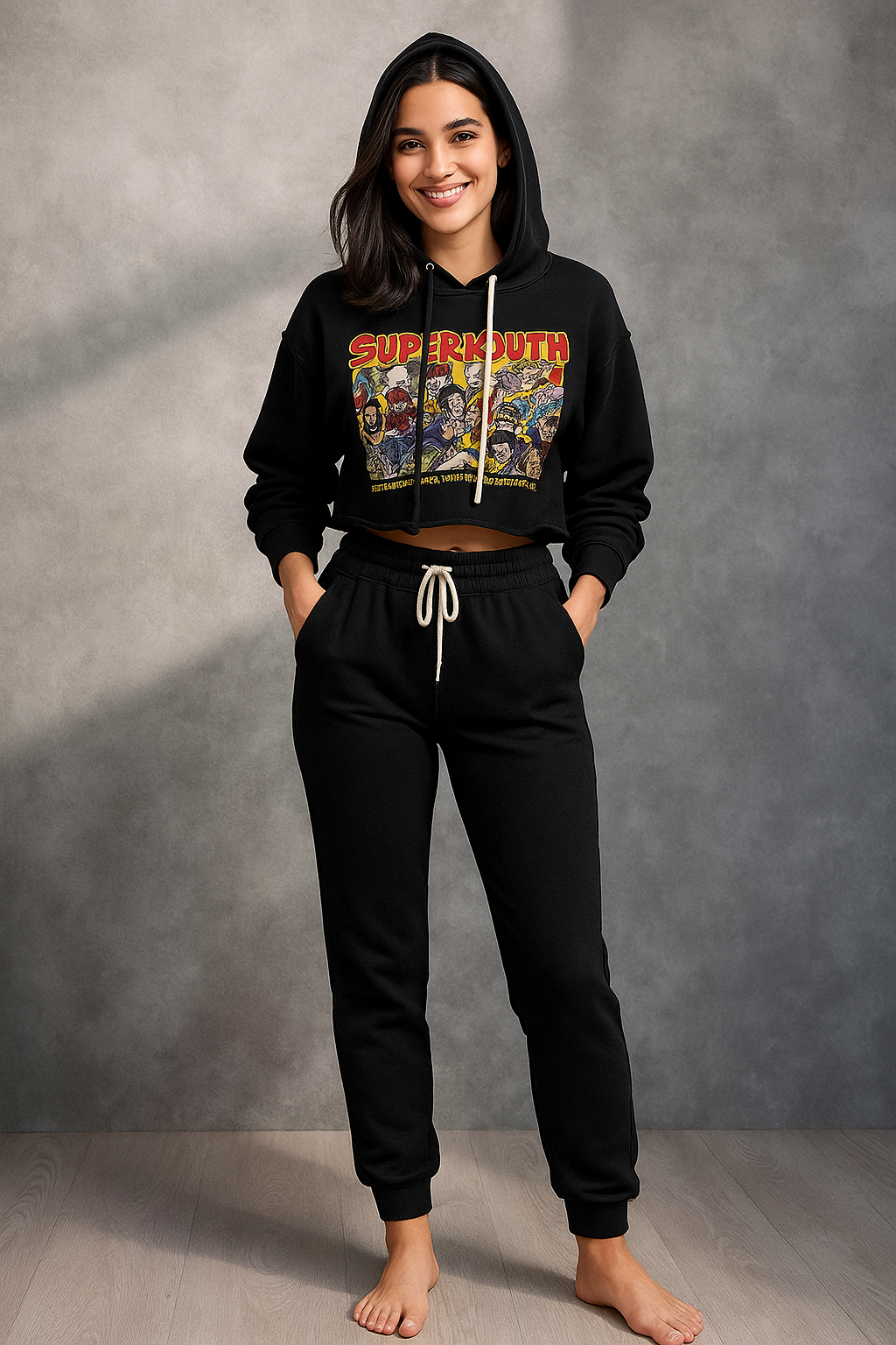 Super Youth Graphic Hoodie Set